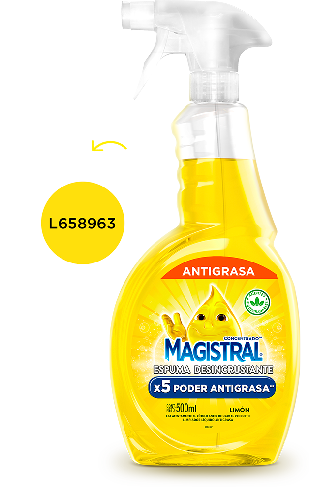 Número de lote del producto